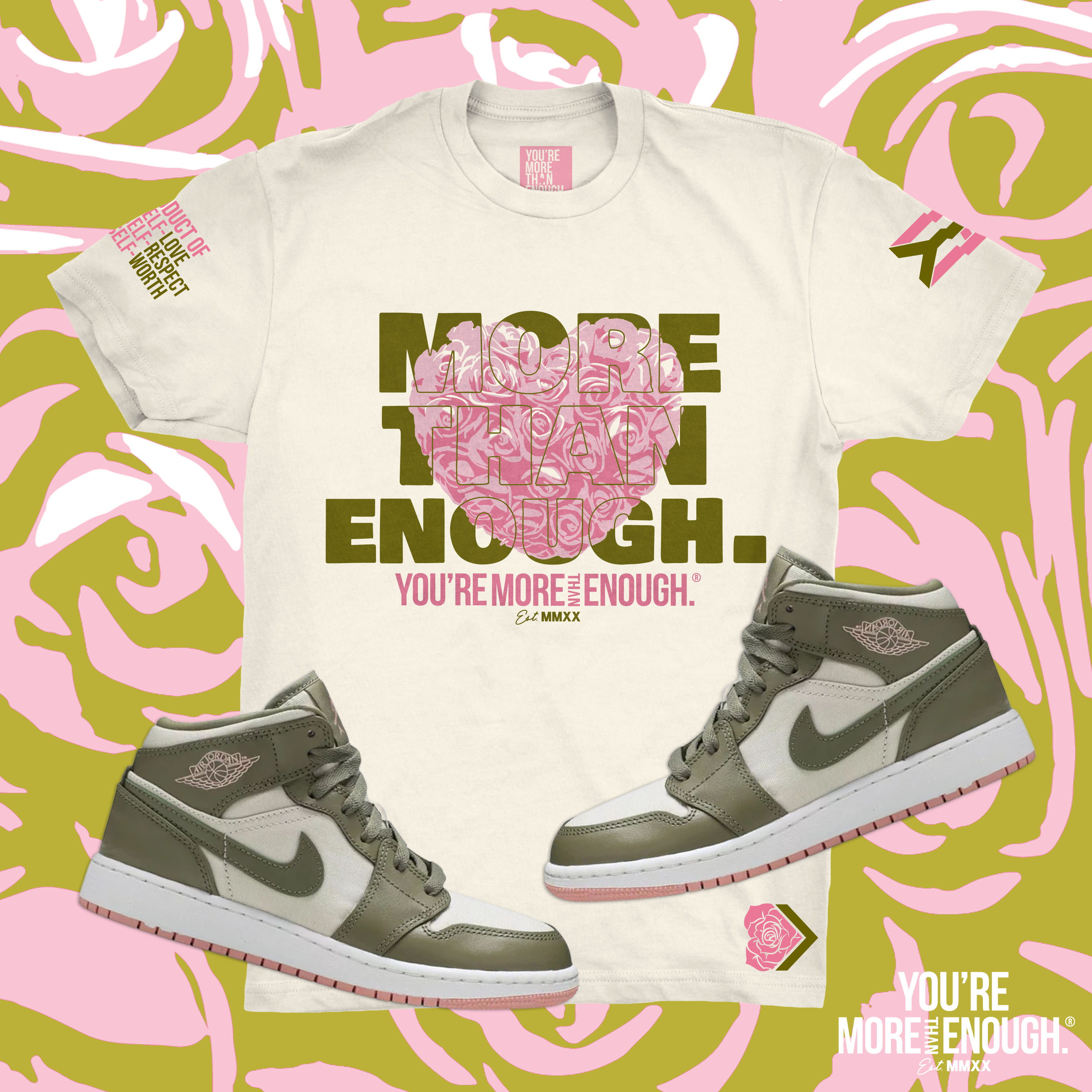 YMTE - More Than Enough Rose Heart T-Shirt