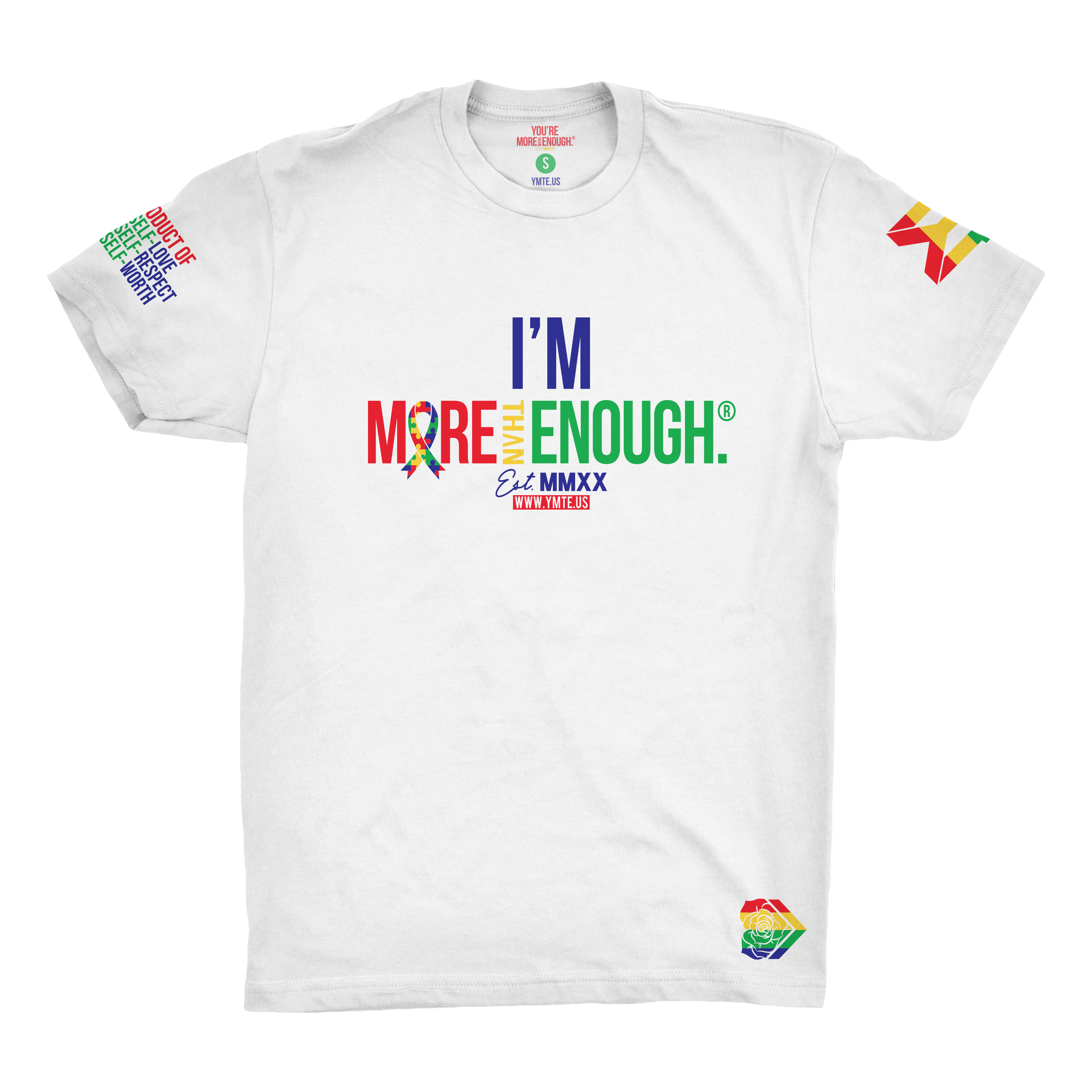 YMTE Autism Awareness - White - You're More Than Enough