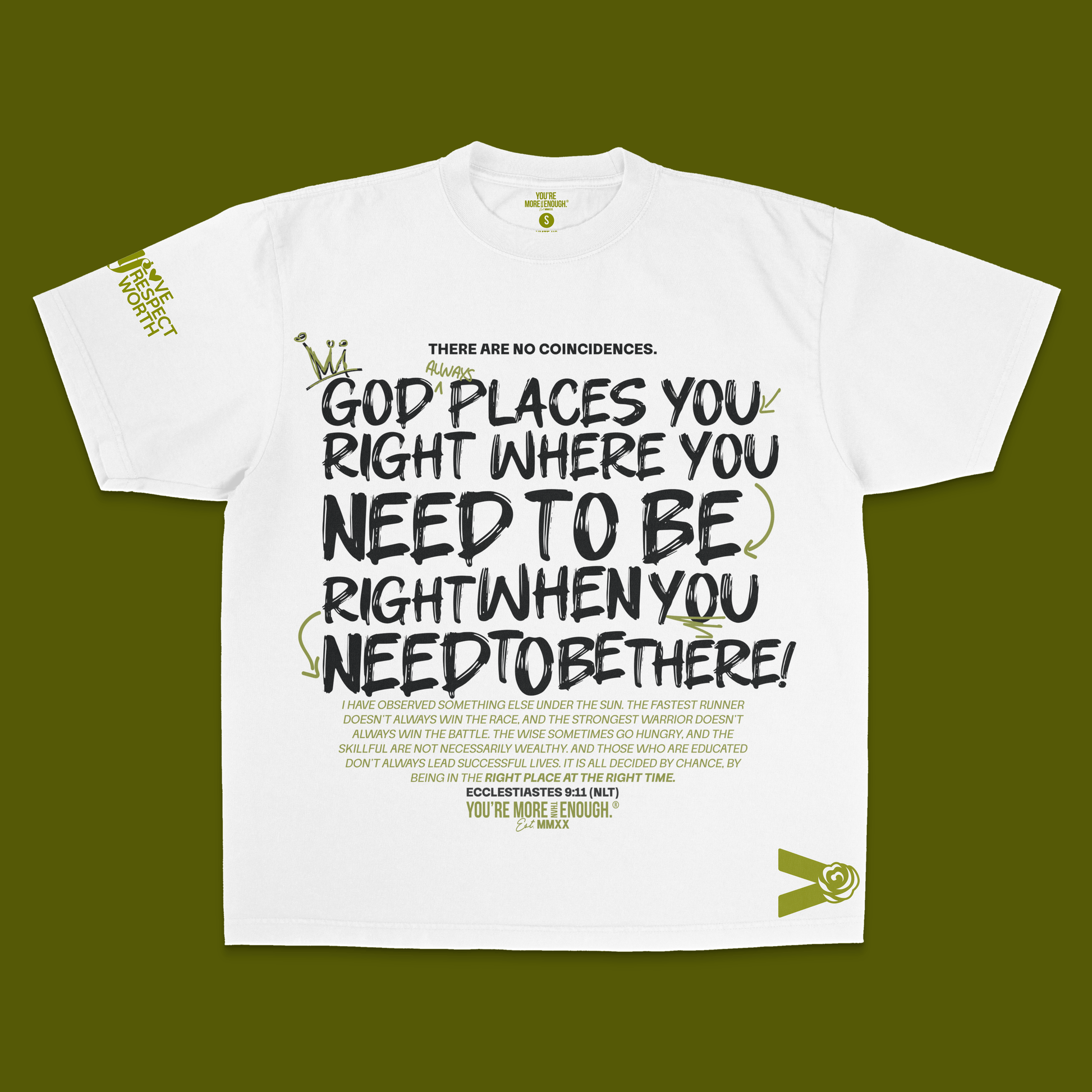 YMTE - God Places You T - Shirt - You're More Than Enough