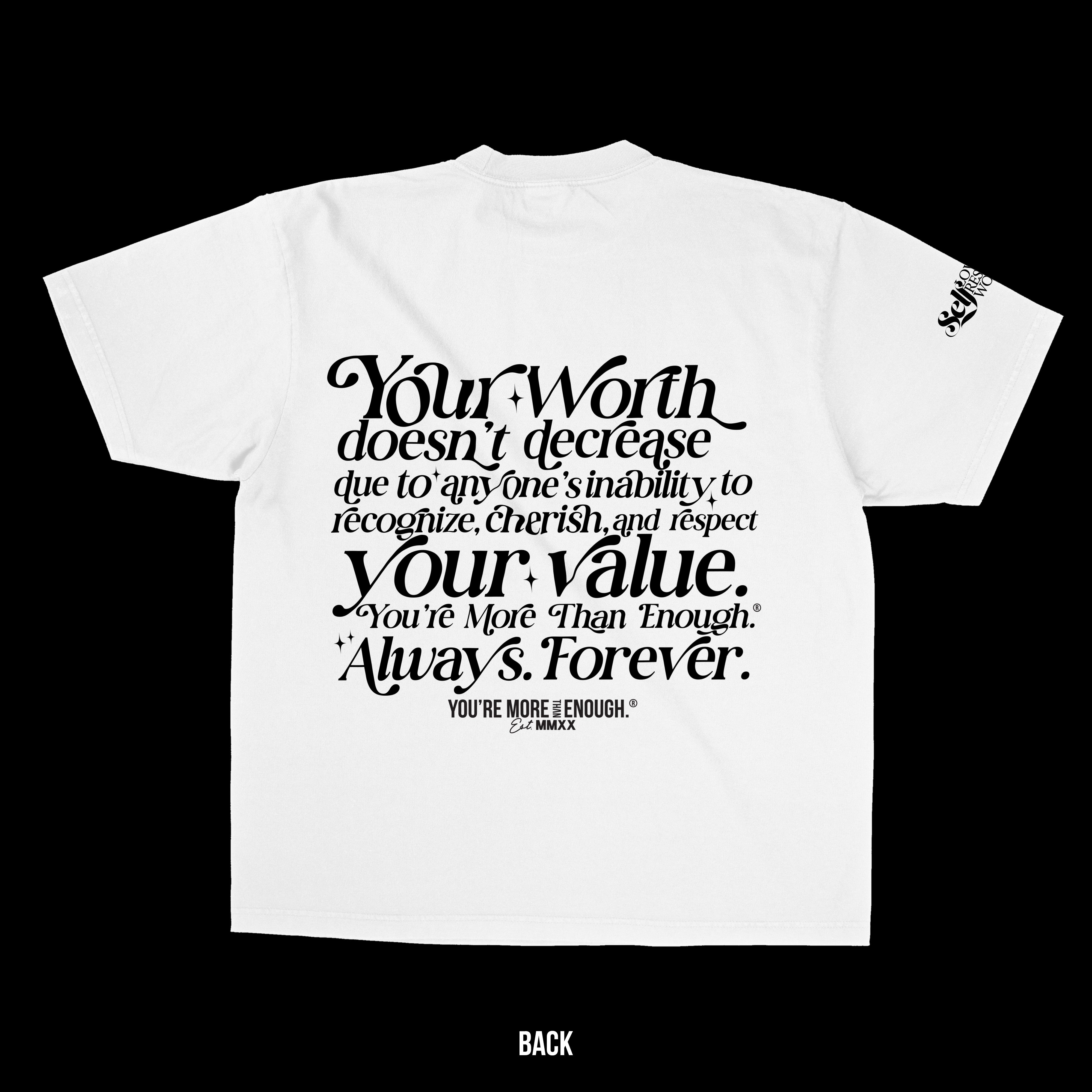 YMTE - More. T - Shirt (Puff Print Boxy) - You're More Than Enough