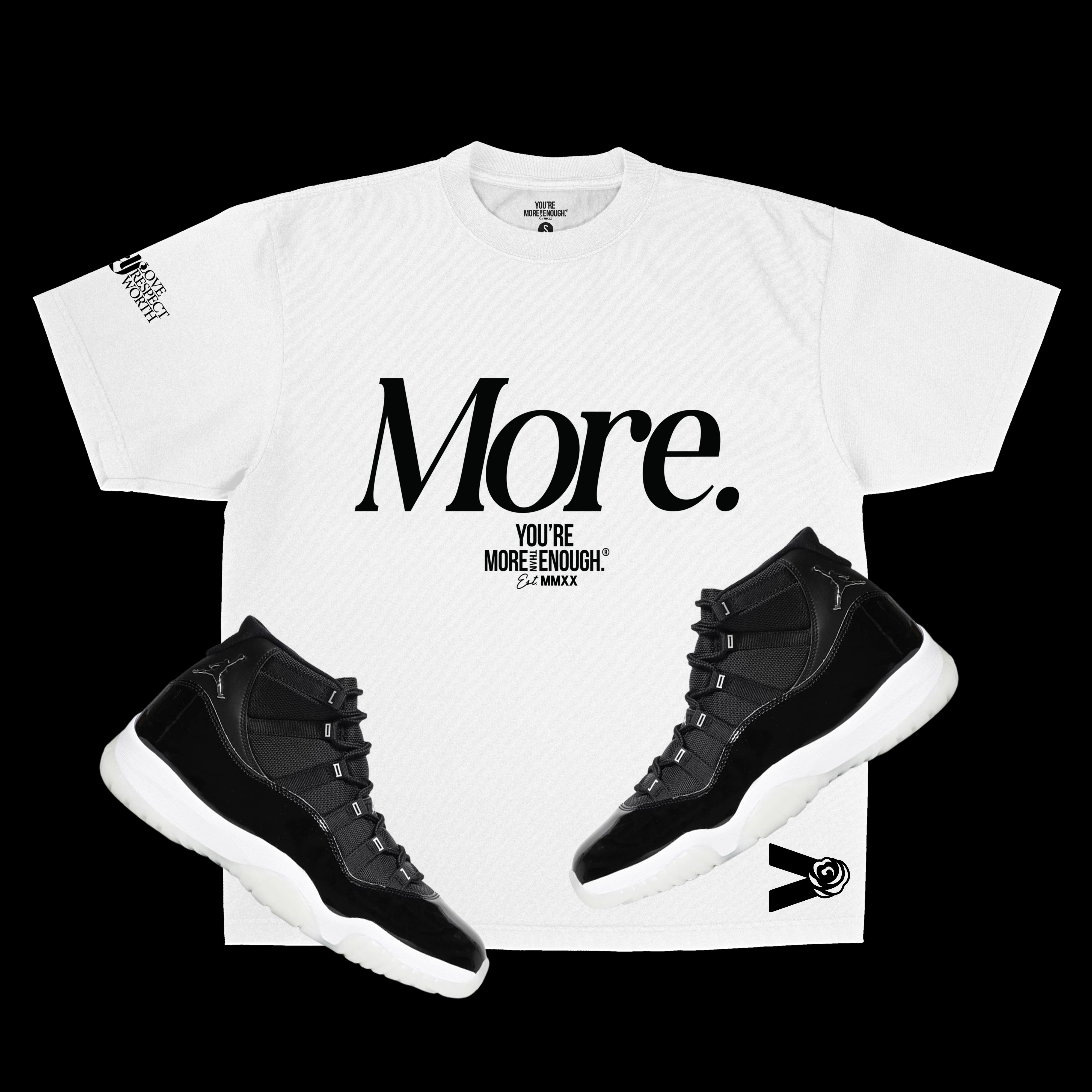 YMTE - More. T - Shirt (Puff Print Boxy) - You're More Than Enough