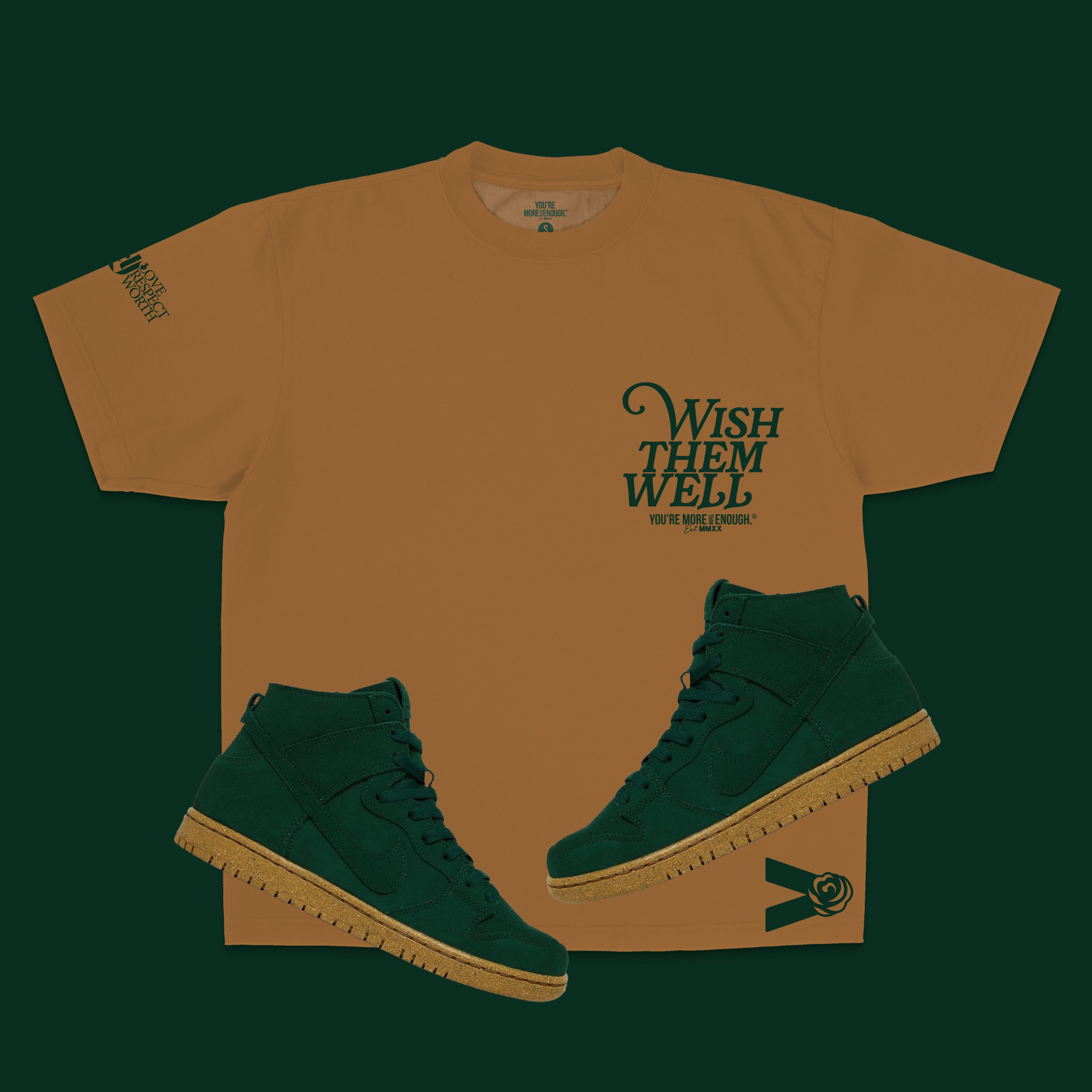 YMTE - Wish Them Well T - Shirt (Gold) - You're More Than Enough